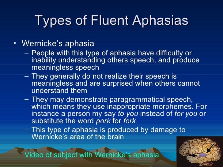 Aphasia Presentation