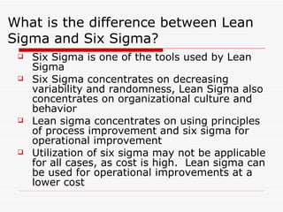 Lean Concentrate Applying Lean Sigma Into Validation | PPT