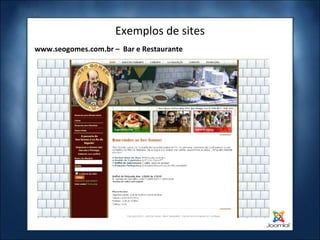 Exemplos de sites www.seogomes.com.br –  Bar e Restaurante 