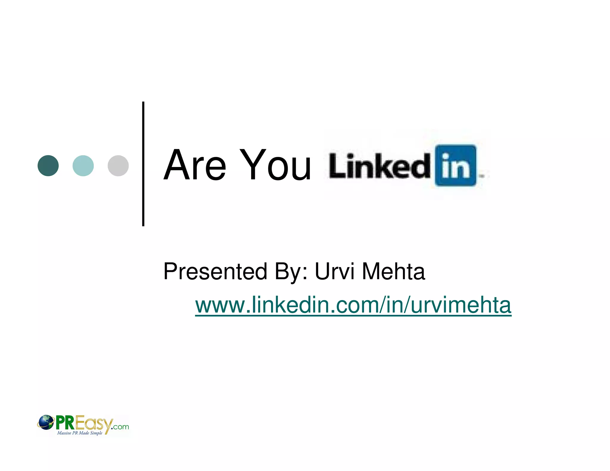 Are You LinkedIn?