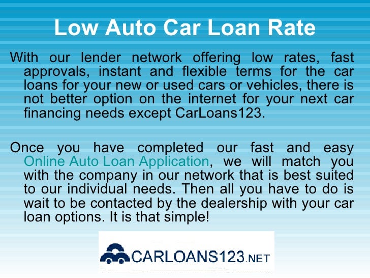 Bad Credit Car Loans Low Interest Rate Car Loans