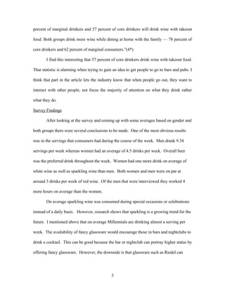 Barriers To Wine Consumption