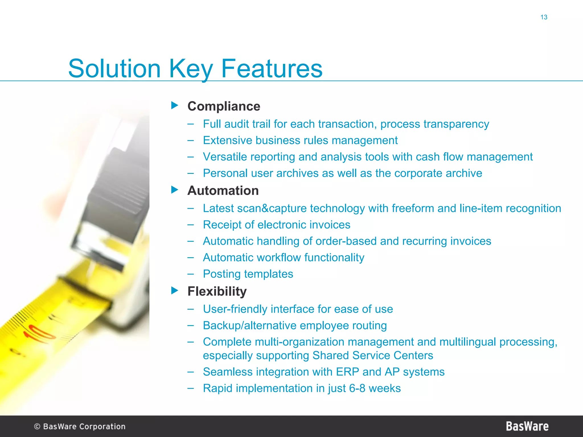 Basware Invoice Automation Presentation 2007 | PPT