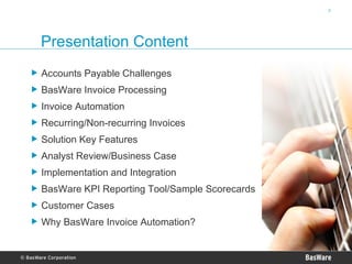 Basware Invoice Automation Presentation 2007 | PPT