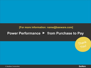 Basware Invoice Automation Presentation 2007 | PPT