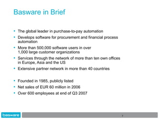 Basware Epp 2008 | PPT