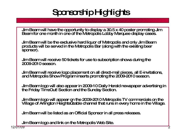 sponsorship deck template