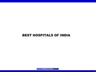 BEST HOSPITALS OF INDIA 
