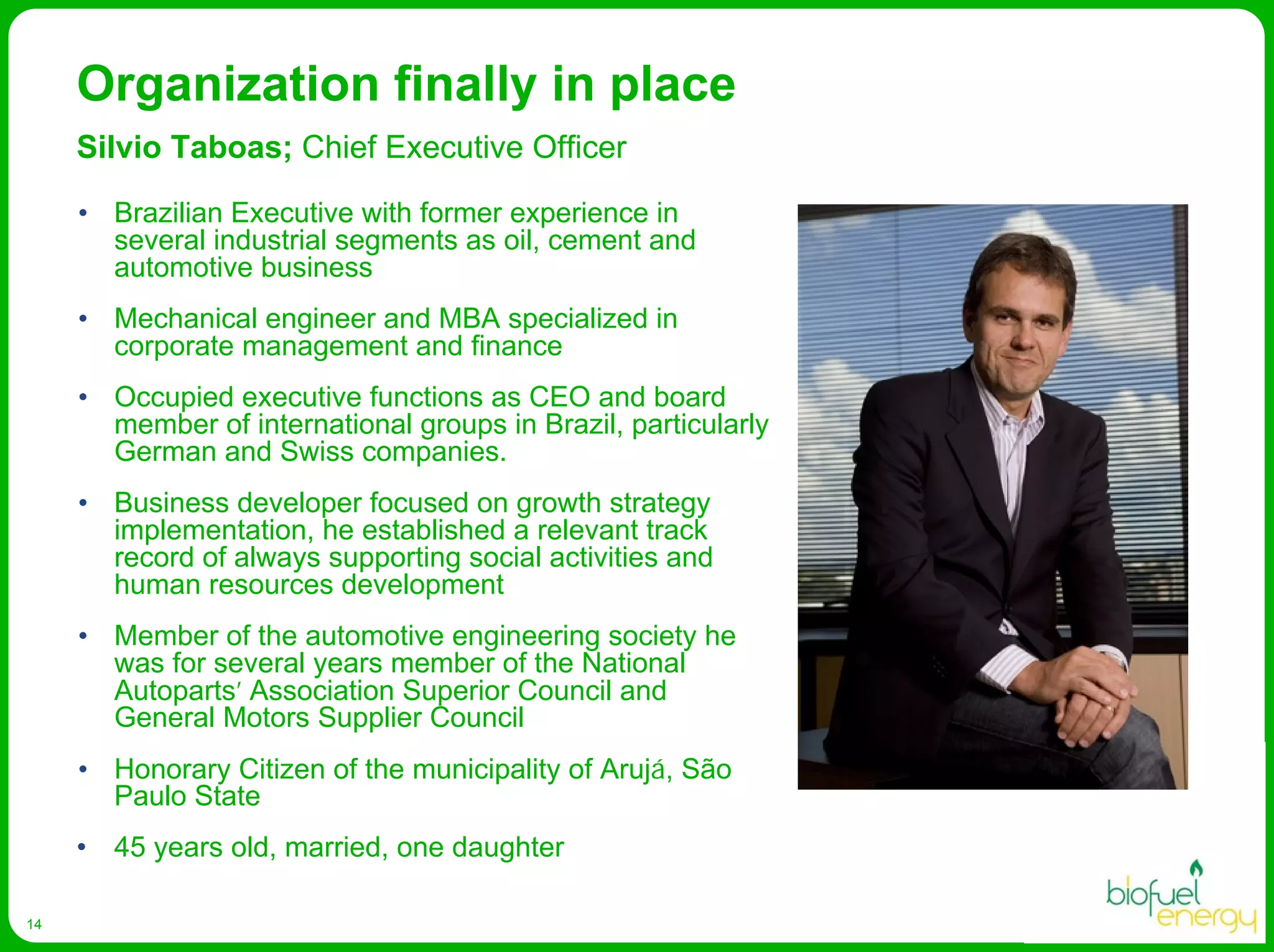 Biofuel Energy Asa Presentation Egm April 2008