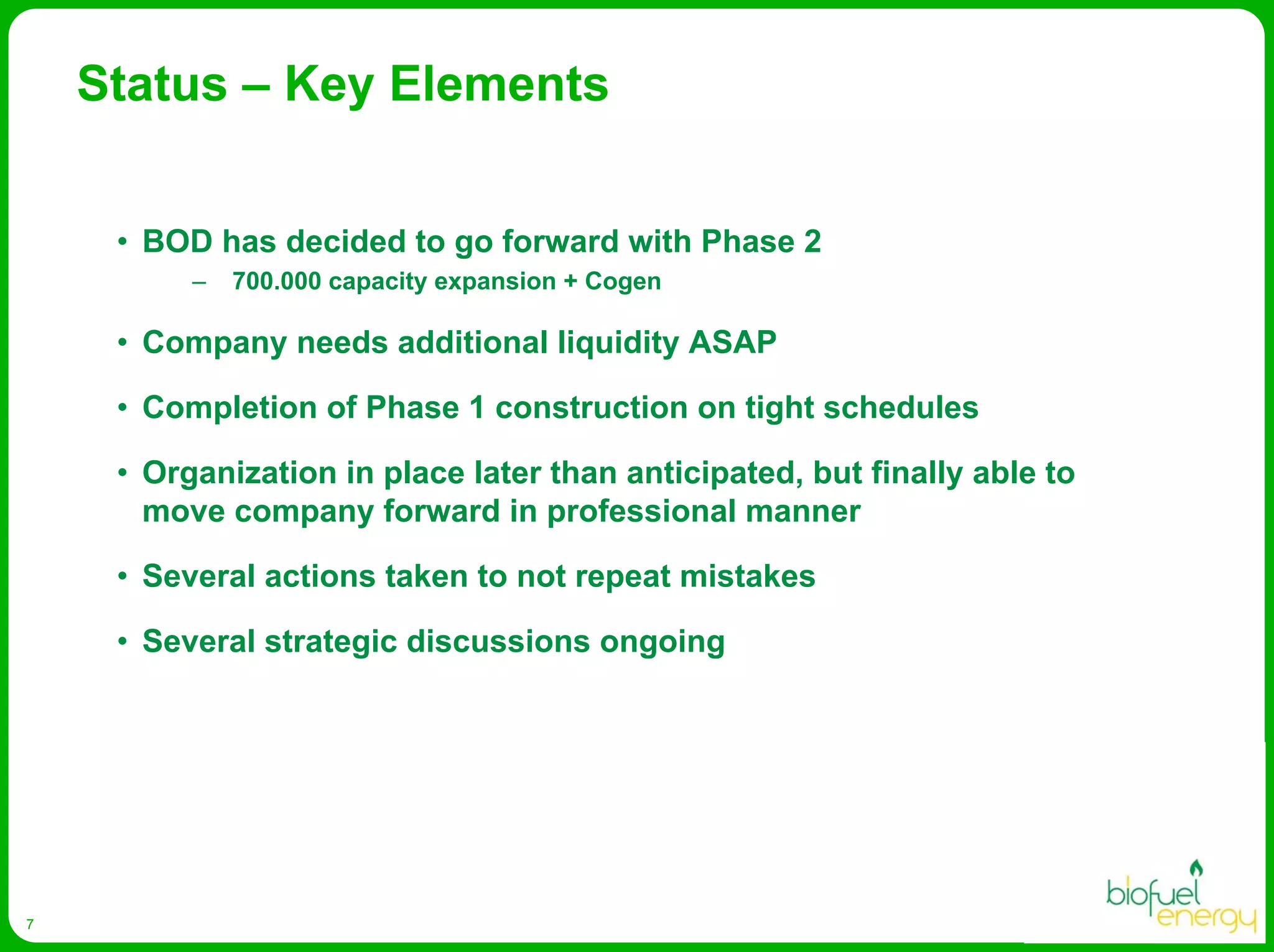 Biofuel Energy Asa Presentation Egm April 2008