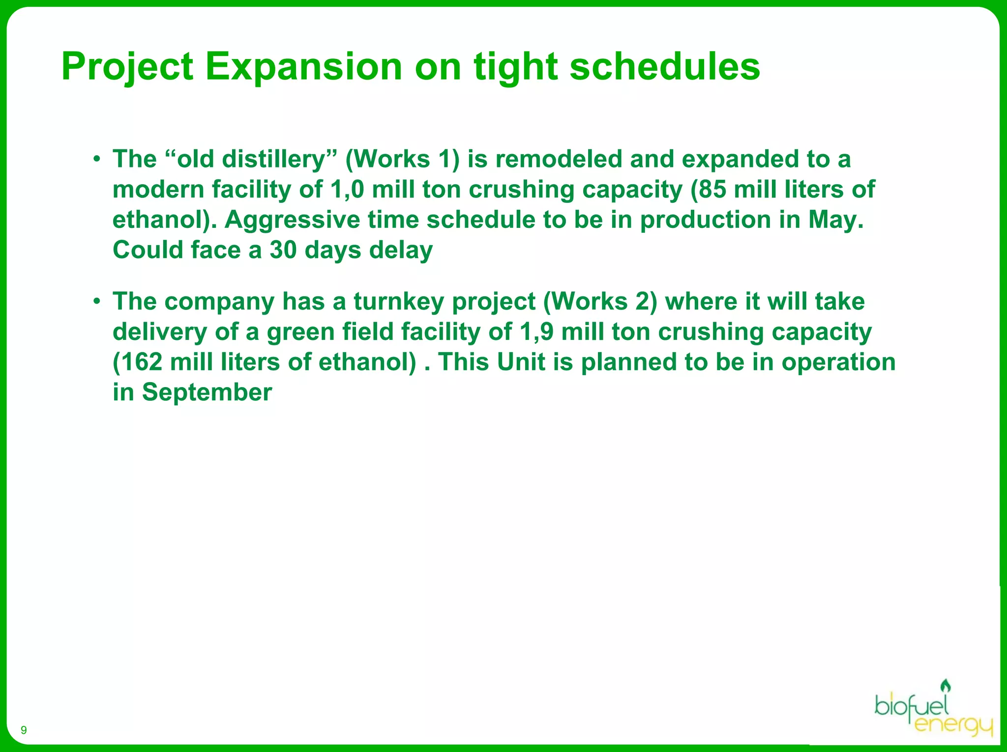 Biofuel Energy Asa Presentation Egm April 2008