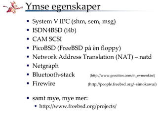 Bli kjent med FreeBSD!