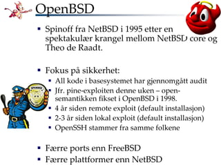 Bli kjent med FreeBSD!