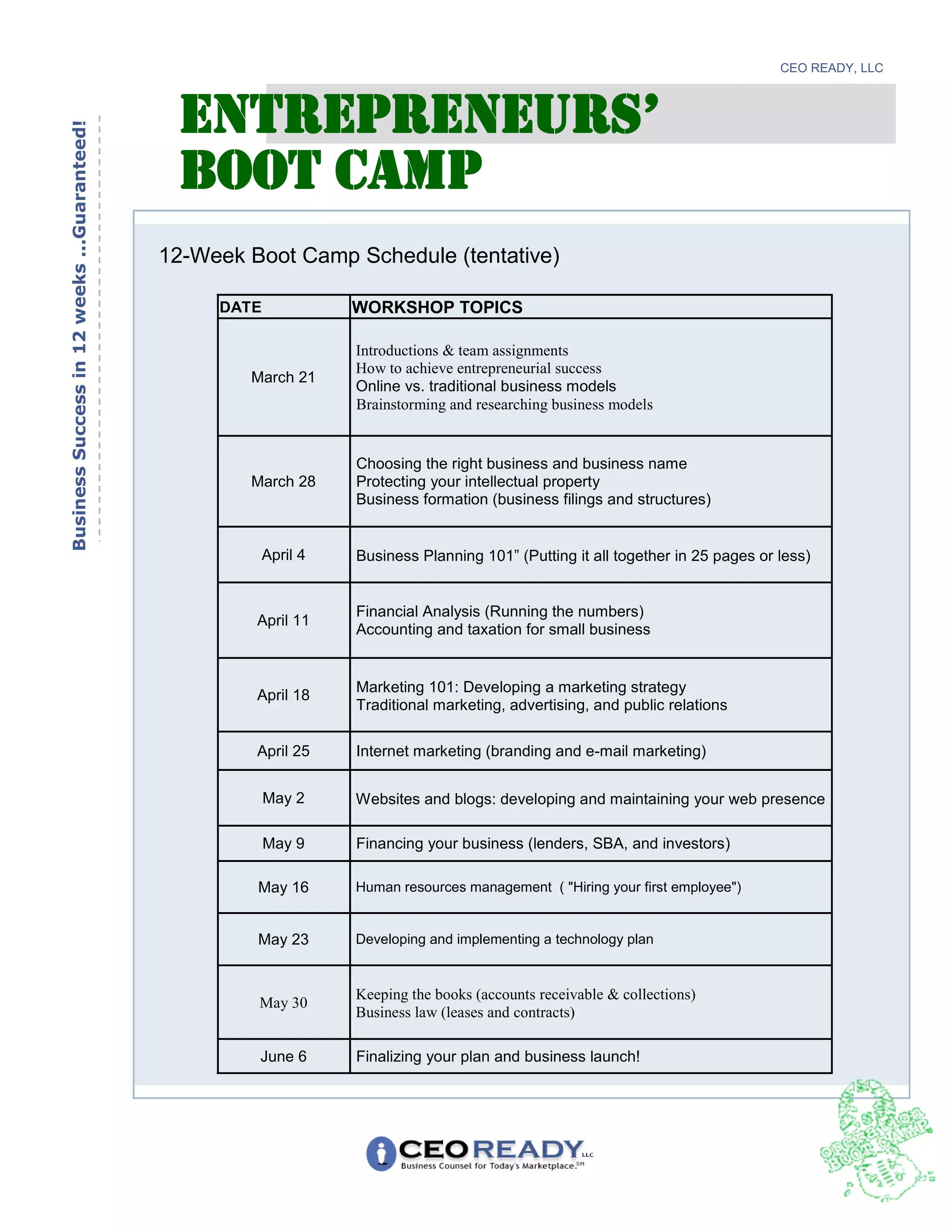 Boot Camp Flyer | PDF
