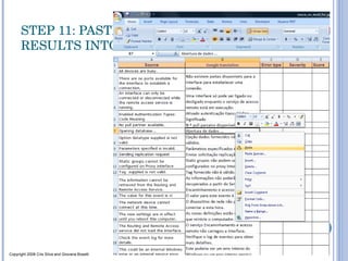 STEP 11: PASTING GOOGLE TRANSLATE RESULTS INTO EXCEL Copyright 2008 Cris Silva and Giovana Boselli 