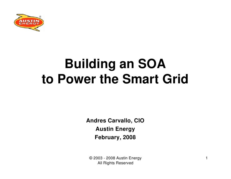 building an soa to power the smart grid fillable grid online