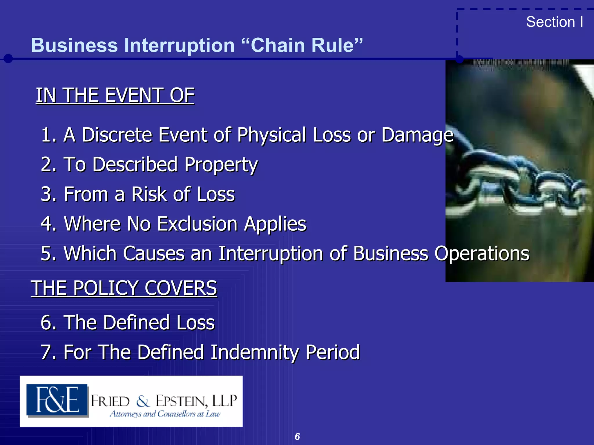 Business Interruption Presentation | PPT