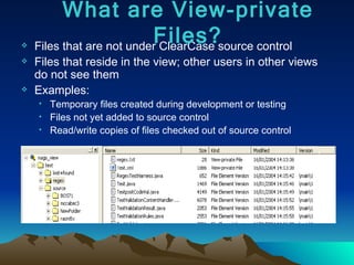 ClearCase Basics | PPT