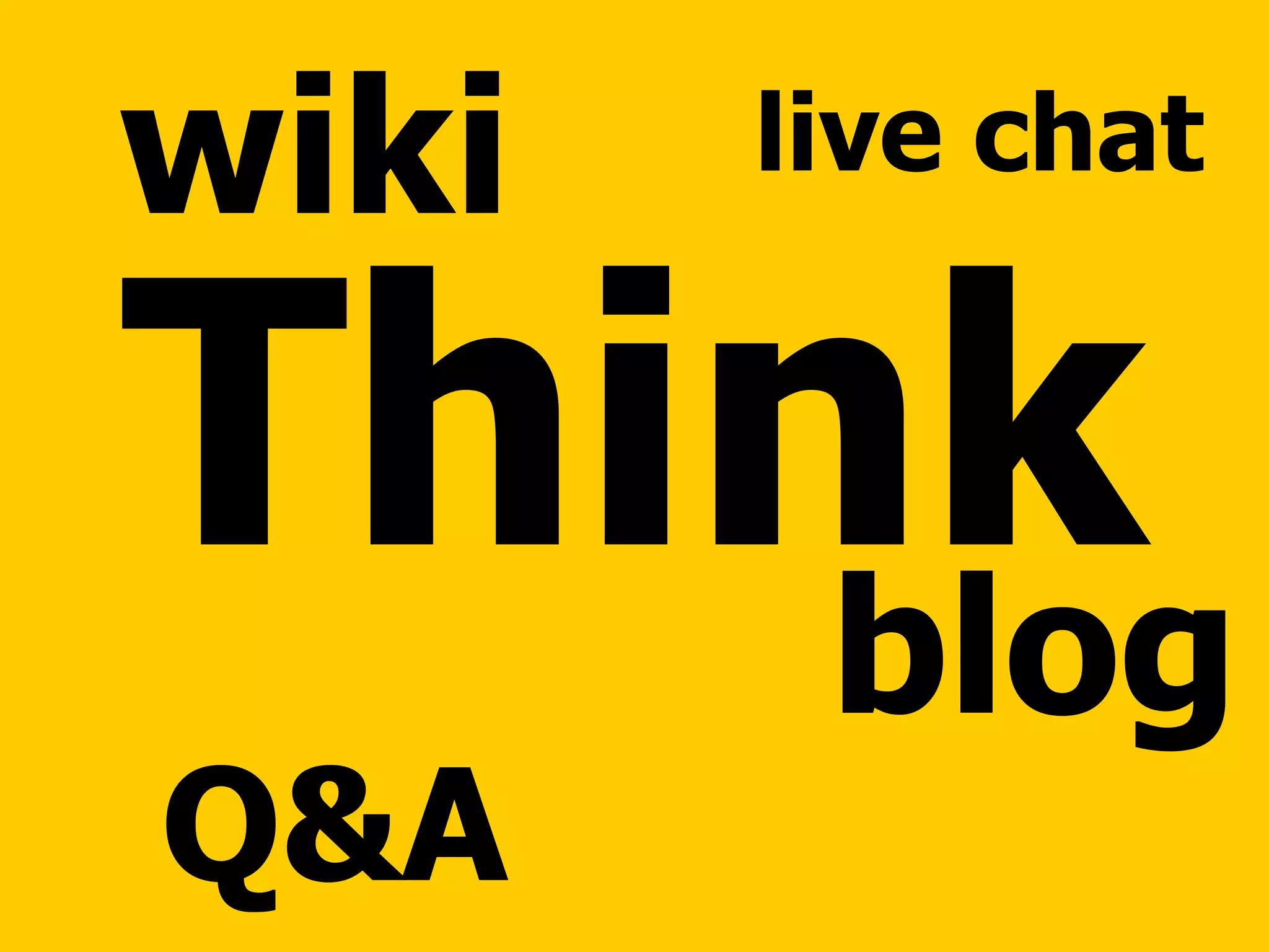 Think wiki blog Q&A live chat 