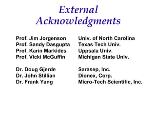 Recent Advances in Micro LC and CEC