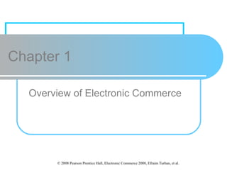 Chapter 1 Overview of Electronic Commerce 