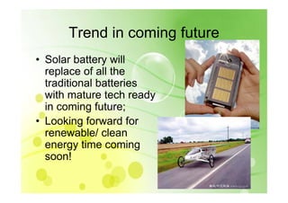 Chz Committed To Green Solar Tech 2009