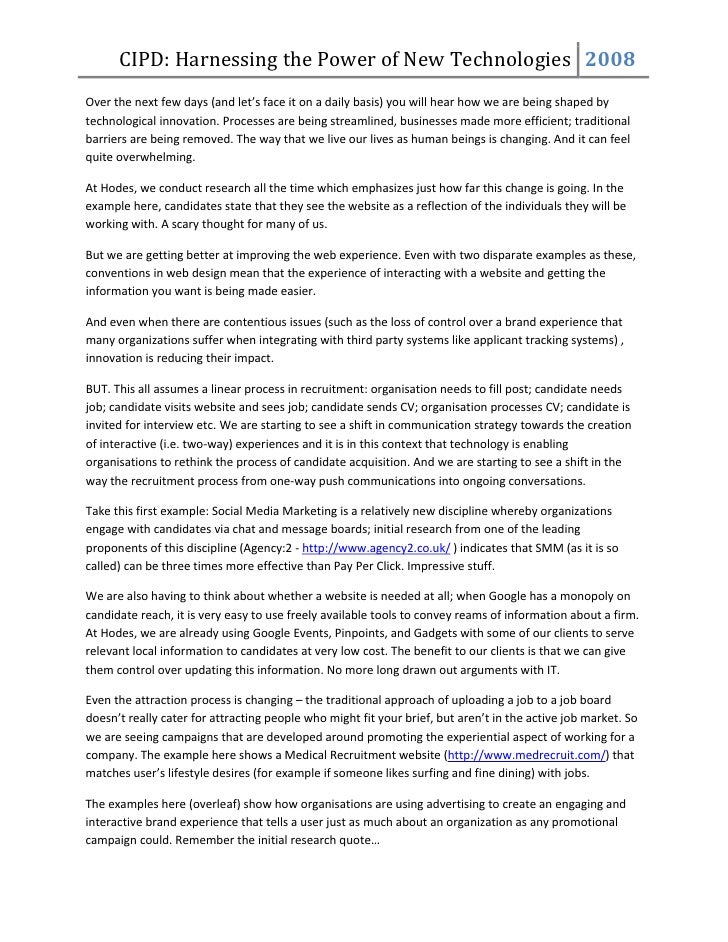 Cipd 2008 speaker notes