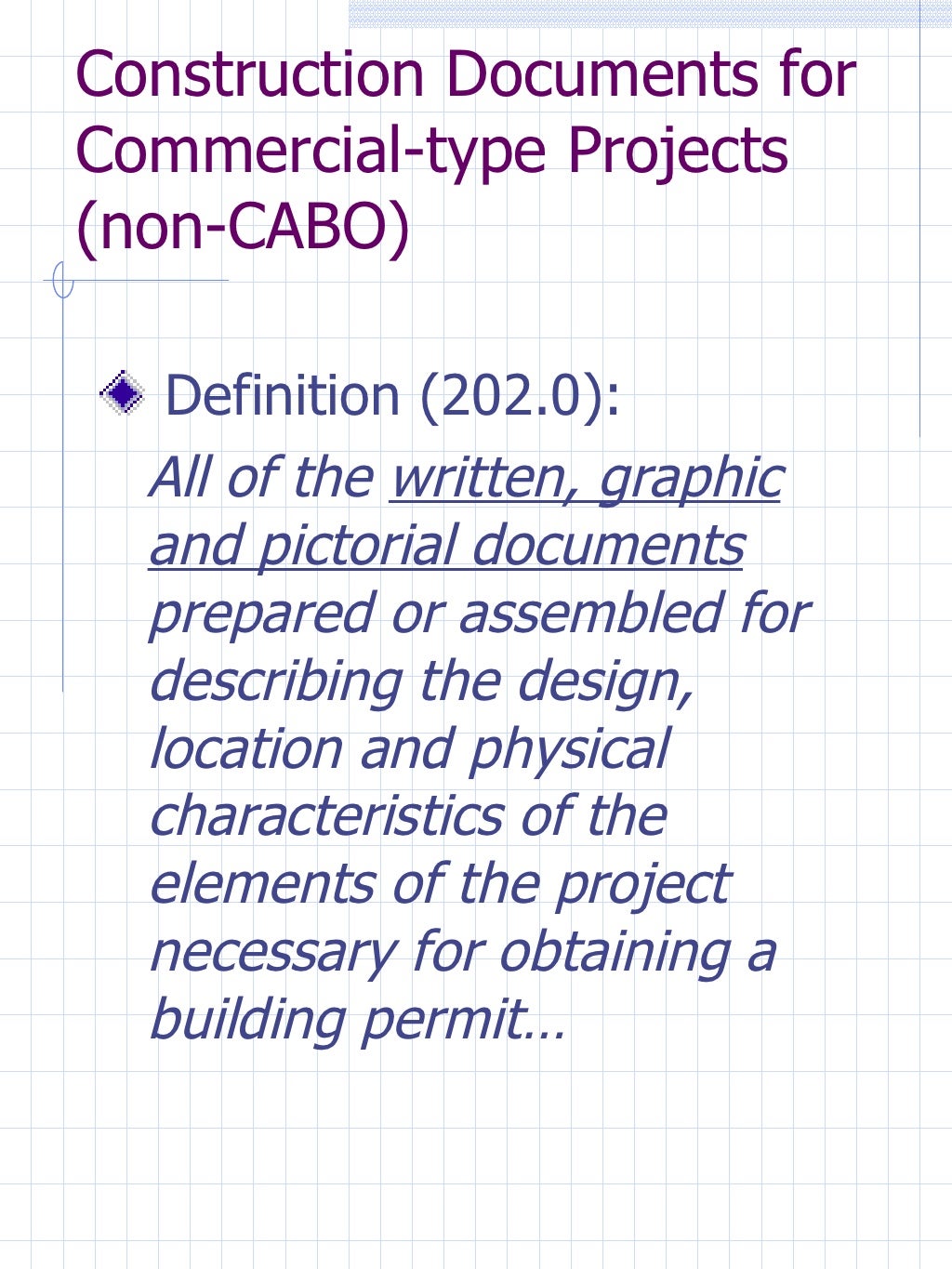 Construction Documents Required by the Connecticut Building Code