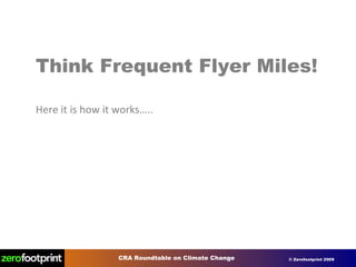 Think Frequent Flyer Miles! Here it is how it works….. 