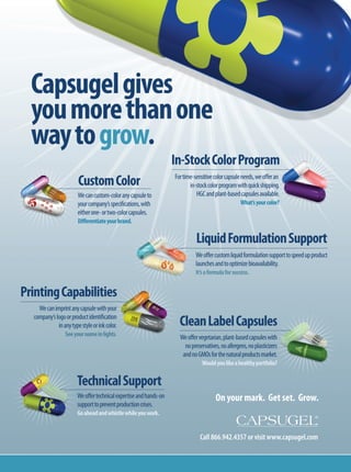 Capsugel core business ad