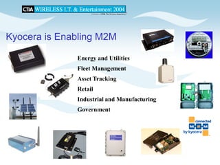 CTIA 2004 Wireless I.T. & Entertainment, "M2M Seminar Panel Discussions", Jean Barrette, Moderator