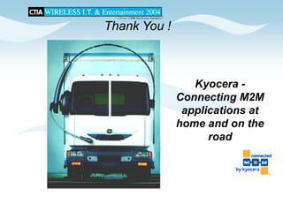 CTIA 2004 Wireless I.T. & Entertainment, "M2M Seminar Panel Discussions", Jean Barrette, Moderator