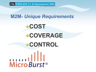 CTIA 2004 Wireless I.T. & Entertainment, "M2M Seminar Panel Discussions", Jean Barrette, Moderator