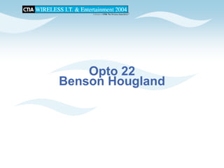 CTIA 2004 Wireless I.T. & Entertainment, "M2M Seminar Panel Discussions", Jean Barrette, Moderator