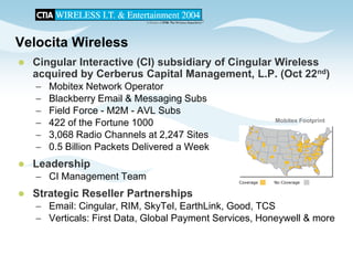 CTIA 2004 Wireless I.T. & Entertainment, "M2M Seminar Panel Discussions", Jean Barrette, Moderator