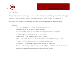 Columbus Urban League Marketing Plan