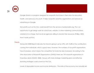 Columbus Urban League Marketing Plan