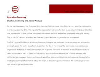 Columbus Urban League Marketing Plan