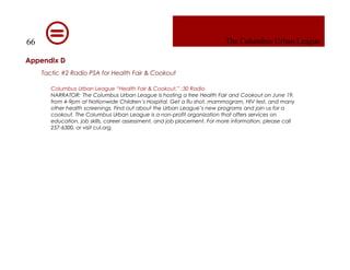 Columbus Urban League Marketing Plan