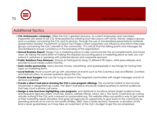 Columbus Urban League Marketing Plan