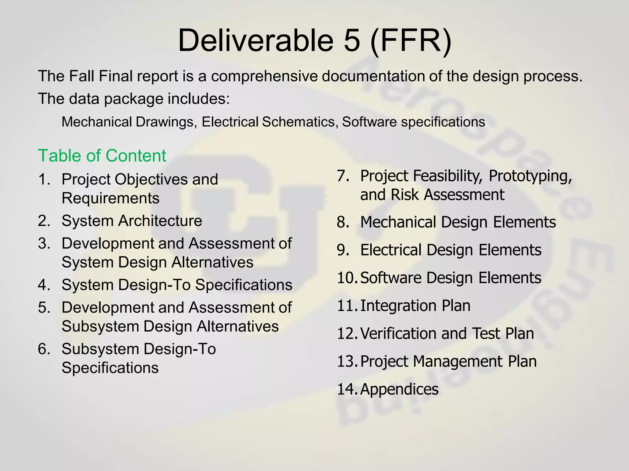 Capstone Senior Design Projects Comprehensive