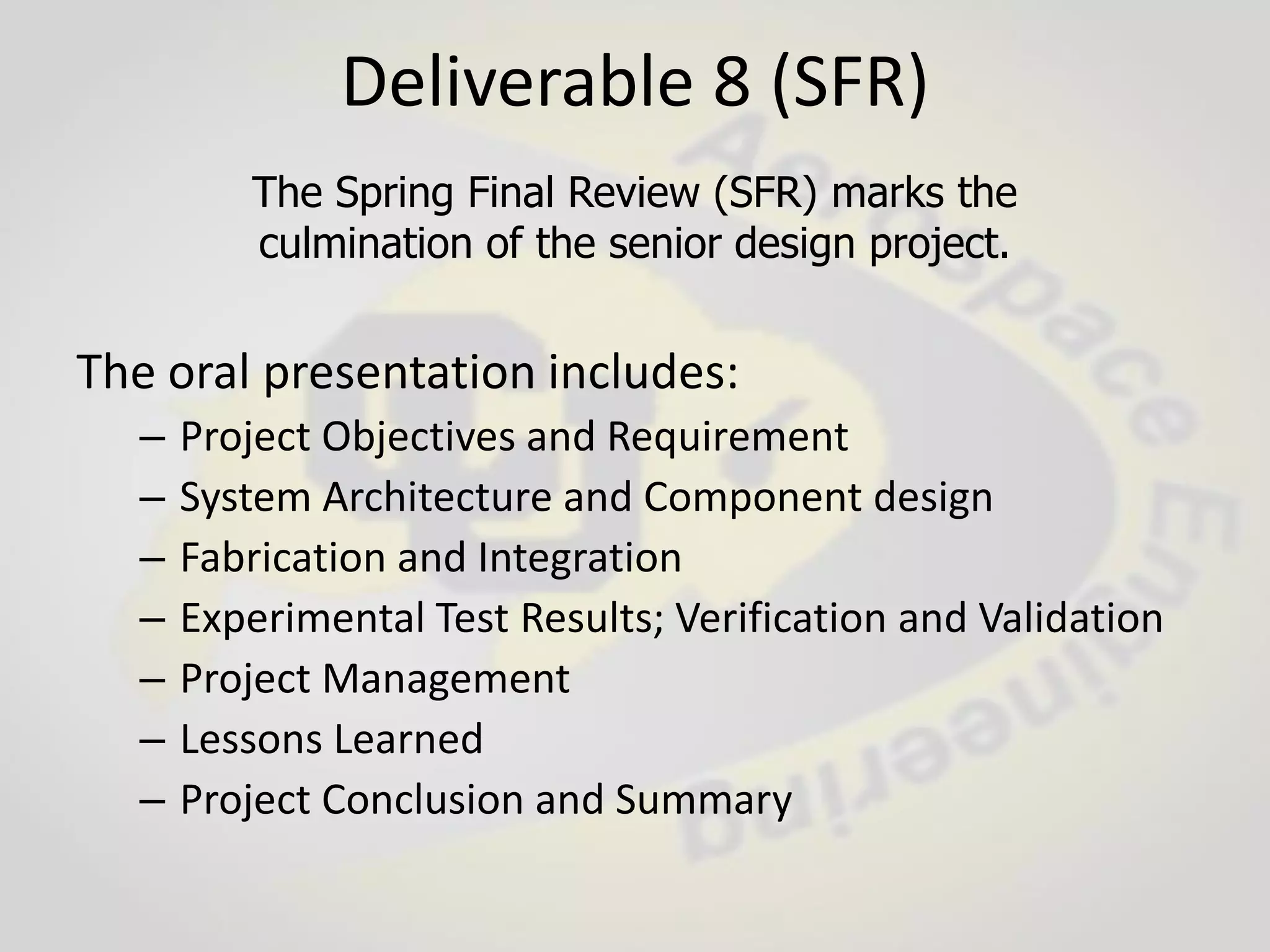 Capstone Senior Design Projects Comprehensive