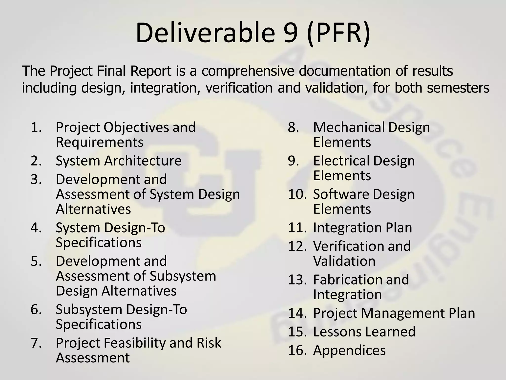 Capstone Senior Design Projects Comprehensive