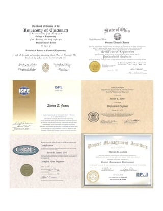 Certifications - One Page