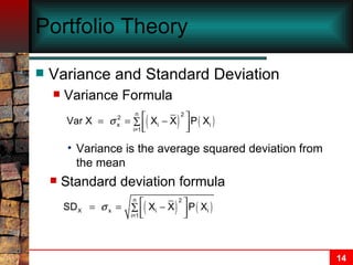 Chapter 08 Risk & Return | PPT