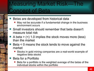 Chapter 08 Risk & Return | PPT