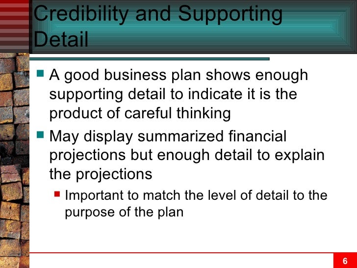 chapter 16 financial planning summarized business plan