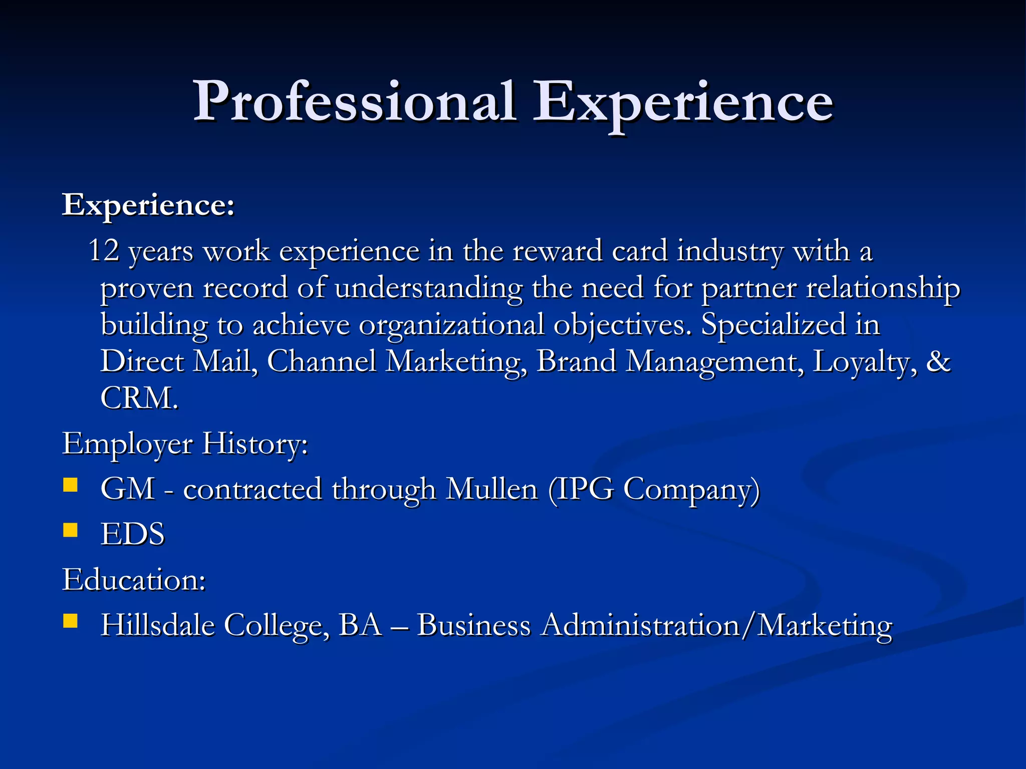chris-mink-professional-summary-ppt