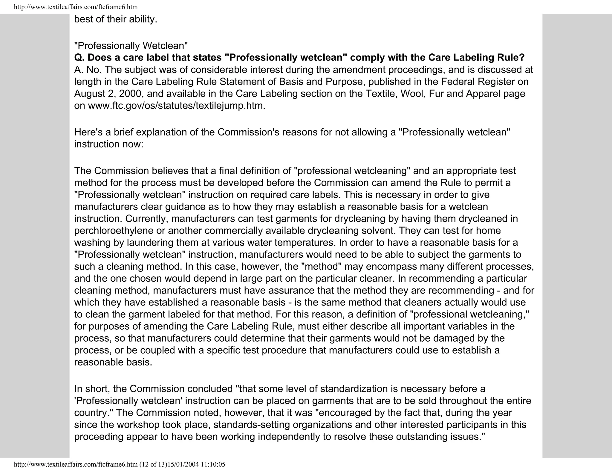 Clothes Captioning Complying With Care Labelling Rules