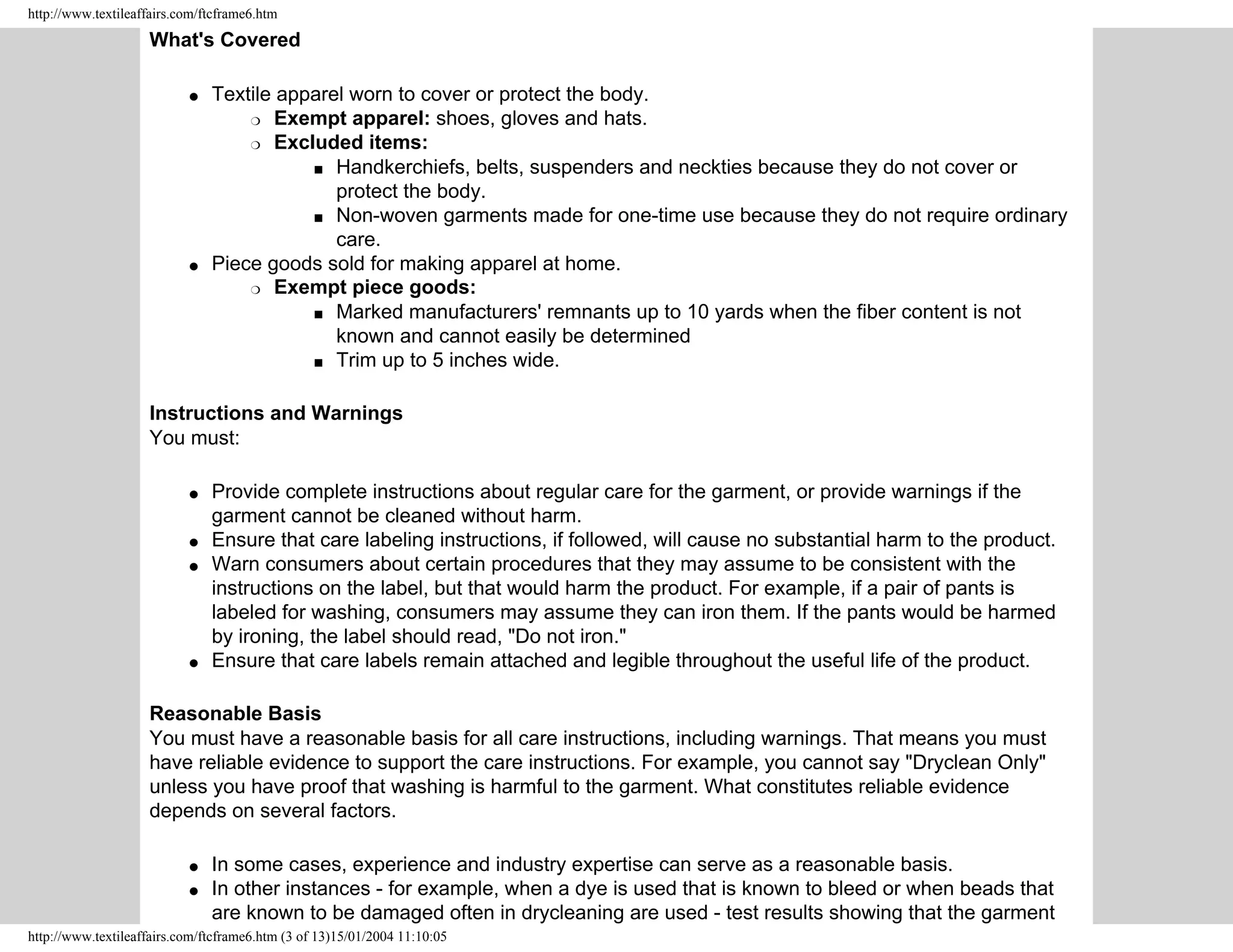 Clothes Captioning Complying With Care Labelling Rules